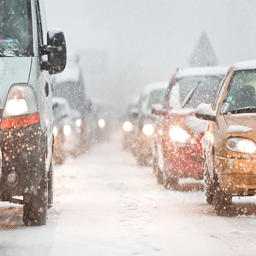 Driving in snow